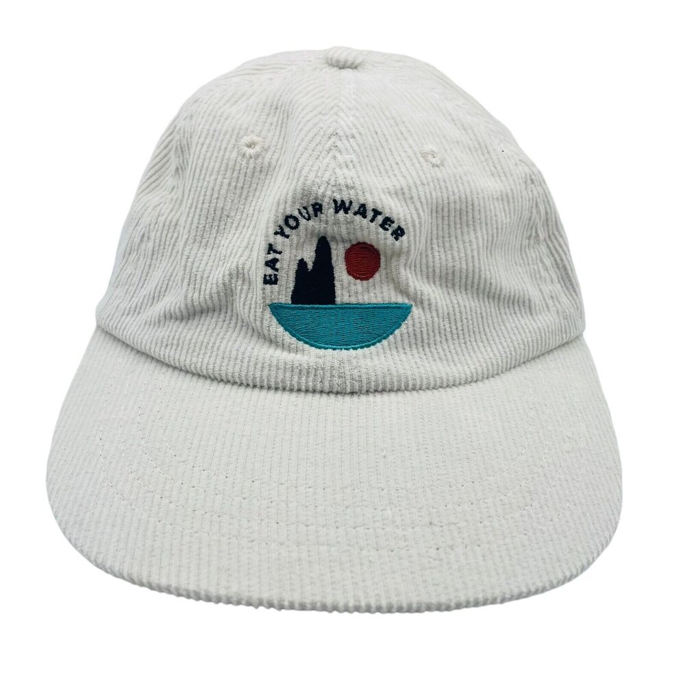 Eat Your Water Australia Corduroy Strapback Cap Hat